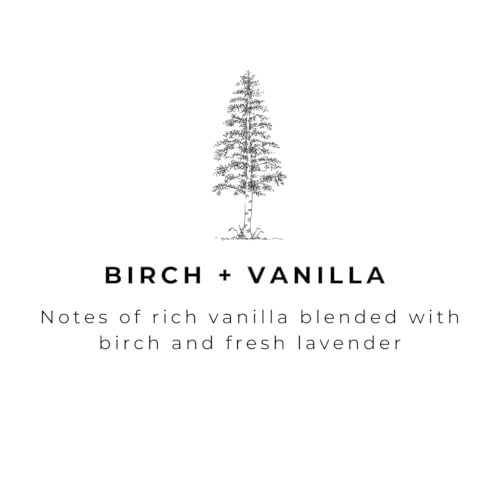 River Birch Birch + Vanilla Scented Linen and Room Spray | Home Fragrance | 4 oz Glass Amber Bottle | Luxury Signature Scent | Handmade in Texas - color: Birch + Vanilla