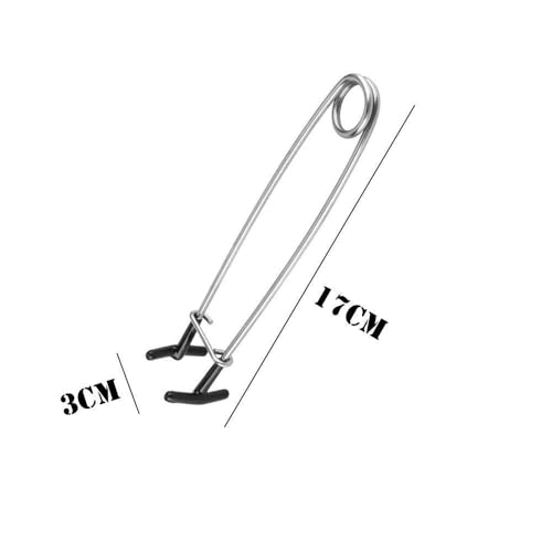 2 Pcs Fish Mouth Spreader Fish Mouth Opener Spring Steel Jaw Retractor Stainless Steel Fish Mouth Hook Remover Jaw Spreader Saltwater Fishing Tool