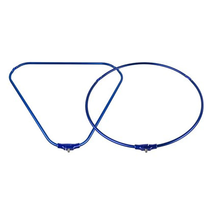 Round/Triangular Frame Fishing Landing Net Replacement Frame Foldable Aluminum Alloy Landing Dip Net Fishing Accessory - color: round, size: 50cm