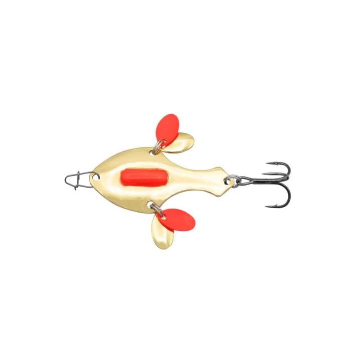 Eurotackle Spade Blade Flutter Rattle Spoon - color: Bloody Gold, size: Micro