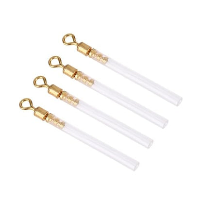 50Pcs Fishing Swivels with Tube Floats - 3 Sizes Copper & PVC Adapters for Long-line and Waggler Fishing Multi-Purpose Fishing Accessories - size: Medium