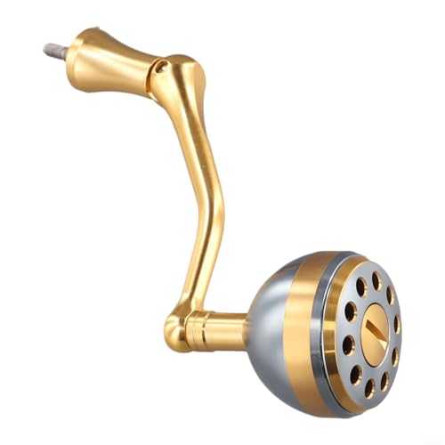 Aluminum Alloy Reel Handle Replacement With Round Knob For Most Fishing Reels, Long Lever Design For Better Control(L) - size: L