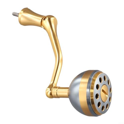 Aluminum Alloy Reel Handle Replacement With Round Knob For Most Fishing Reels, Long Lever Design For Better Control(L) - size: L
