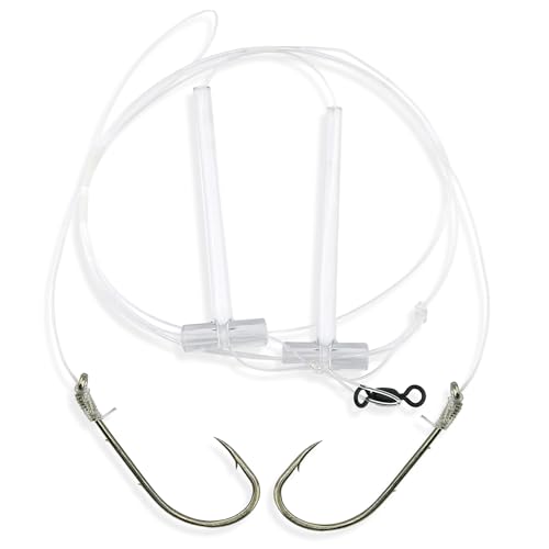 Aqua-Clear Hi-Lo Tandem Rig - color: Mono 18 in / 45.7 cm, style: 6/0 Bait Holder