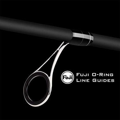 KastKing Perigee II Spinning & Casting Fishing Rods, Fuji O-Ring Line Guides, 24 Ton Carbon Fiber Casting and Spinning Rods - Two Pieces,Twin-Tip Rods - size: 6'0"- Medium - Fast - 2pcs, style: Spin