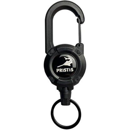 Pristis Heavy Duty Zinger Retractors, Saltwater Resistant 28" Stainless Steel Wire Retractable Badge Holder, Keychain Lanyard