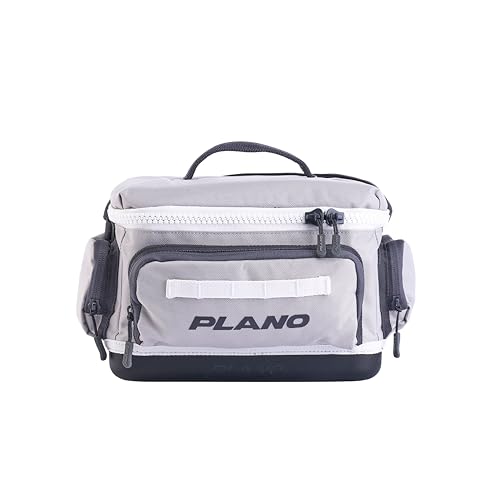 Plano Weekend 3500 Tackle Bag, Cutting-Edge Fishing Tackle Bag, Molded Waterproof Base, Spacious Storage, Die Cut Tool Sleeves, Daisy Chain Attachment Points - color: Coast, style: 3500 Tackle Case