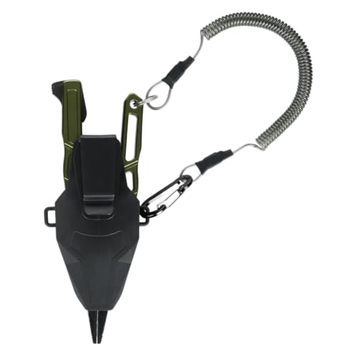 Line Cutterz Elite Saltwater Fishing Pliers, Patented Ceramic Braid and Line Cutter, Hook Remover, Sheath and Lanyard | Integrated Ceramic Blade Cutting Slot In Handle - size: Standard Tip