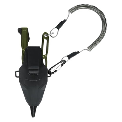Line Cutterz Elite Saltwater Fishing Pliers, Patented Ceramic Braid and Line Cutter, Hook Remover, Sheath and Lanyard | Integrated Ceramic Blade Cutting Slot In Handle - size: Standard Tip