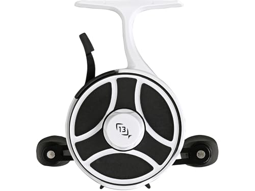13 Fishing - Freefall Ghost - Inline Ice Fishing Reels - style: Right Hand Retrieve