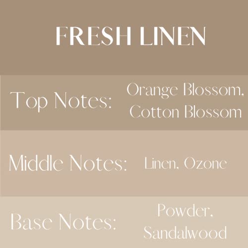 River Birch Fresh Linen Scented Linen and Room Spray | Home Fragrance | 4 oz Glass Amber Bottle | Luxury Signature Scent | Handmade in Texas - color: Fresh Linen
