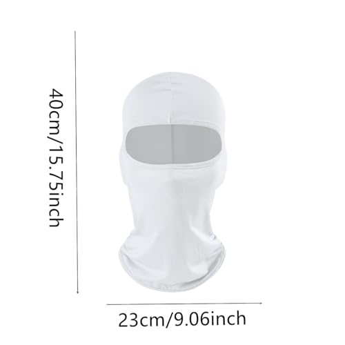 2 Pieces Thin Balaclava Ski Mask Head Mask Full Face Mask Windproof Sun UV Protection Hood for Women Men - color: Black+white