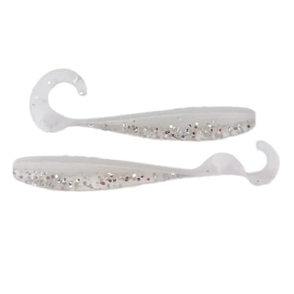 A.M. Fishing Curly Tail Jerkshad 4 Inch Soft Baits Garlic Infused,– 8 Pack – Saltwater & Freshwater Fishing Lures for Bass, Redfish, Snook, and Trout - color: Mansfield Magic