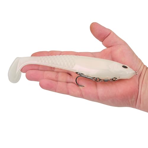 Berkley PowerBait CullShad Fishing Soft Bait - color: Albino, size: 8 in (2.75 oz)