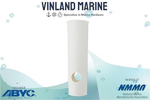 Vinland Marine Flared Fishing Rod Holder Insert Sleeves, Fishing Rod Holder Liner for Aluminum Rod Holder, for T Top Rod Holder, for clamp on Rod Holders for Boat