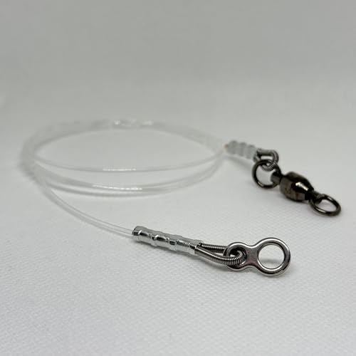Fishing Shock Leader Line for Jigging and Trolling or Bite Guard Line 100-300 Pound Line - size: 12 inch (200 pound line), style: Figure 8