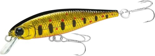 LUCKY CRAFT Pointer 48S, Sinking, Freshwater Lake Bass Fishing Lure, Jerkbait, Silent, Fishing Gear, Fishing Accessories, Fishing Tackle, Rainbow Trout, Brown, Brook, Tiger Perch - color: 871 BGR Amago