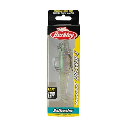 Berkley PowerBait Saltwater Pre-Rigged Cullshad Fishing Soft Bait - color: Mermaid, size: 4 in (0.5 oz)