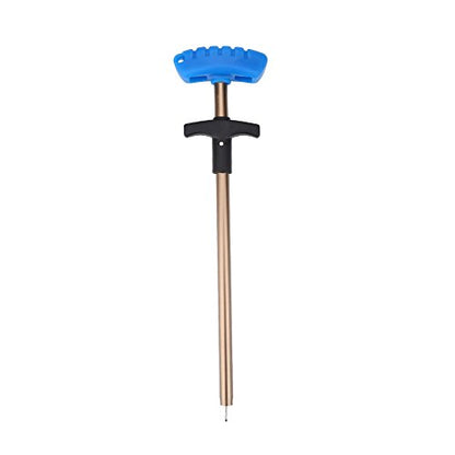 Tbest Fishing Hook Remover Stainless Steel T Shaped Quick Needle Remover Extractor Fish Hook Removing Tools Saltwater Freshwater - size: Large