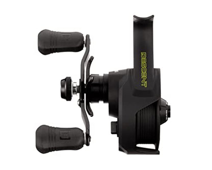 13 Fishing - Descent - Inline Ice Fishing Reel - 2.7:1 Gear Ratio - Left Hand Retrieve (Gen 2) - D2-2.7-LH, Black