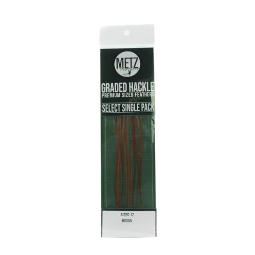 Metz Select Hackle Single Pack - color: Brown, size: 12