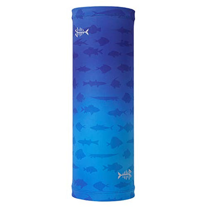 BASSDASH UPF 50+ UV Sun Protection Neck Gaiter Fishing Mask Hunting Kayaking Hiking Cycling Ski Sports - color: Gradient Blue