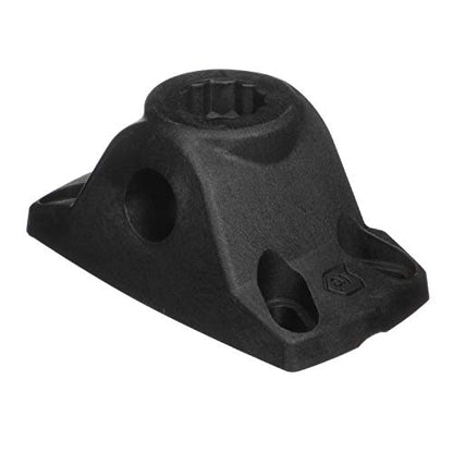 Attwood 5011-7 Heavy-Duty Fishing Rod Holder Combo Mount, Mounts on Top or Side of Gunwale, Positive Lock, Black