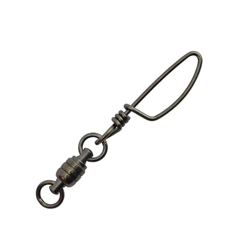 American Fishing Wire Stainless Steel Ball Bearing Snap Swivels with Double Welded Rings - size: 10 pc, #7, 400 lb test, style: 10 Piece