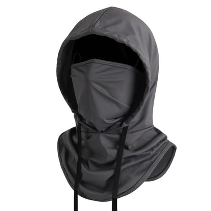 Summer Balaclava Face Mask with Breathable Holes Sun Face Shield UV Protection Full Head Mask for Men Women Fishing Cycling - color: Dark Grey-standard