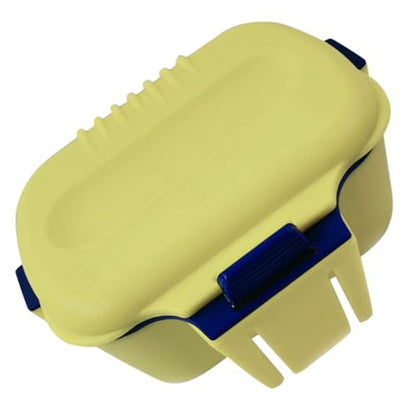 Dual-Layer Portable Bait Holder Box with Large Capacity, Yellow Worm and Red Worm Storage Case for Fishing, Waist-Hanging Live Bait Container for Anglers