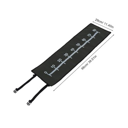 Mikikit Folding Fish Measuring Board: High Precision Fish Ruler Lightweight and Portable Fishing Equipment Waterproof for Carp Fishing