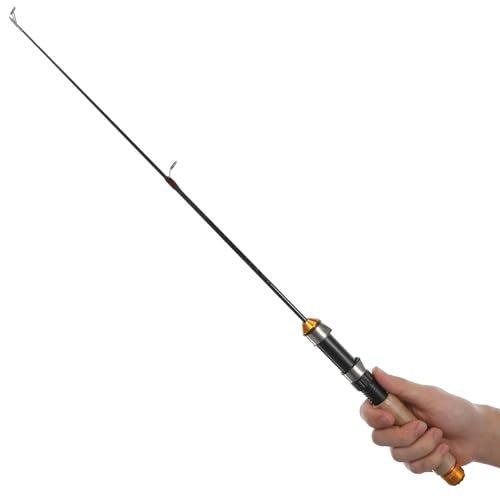DOITOOL Telescopic Mini Ice Fishing Rod Ultra-Light Portable Winter Fishing Pole Compact Pocket Rod with Carbon Coating and Durable Guides