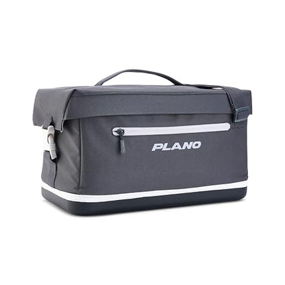 Plano Weekend Softside 3700 Tackle Bag, Cutting-Edge Fishing Tackle Bag, Molded Waterproof Base, Spacious Storage, Die Cut Tool Sleeves, Daisy Chain Attachment Points - color: Slate, style: 3700 Softsider Tackle Bag