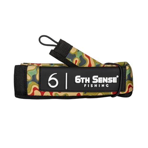 6th Sense ProSix Rod Sleeve – Hook-Resistant Neoprene Covers for Superior Durability, Color-Coded Rod Storage or Organization, Floating Material (Willis - Bayou Bloood, Baitcasting) - color: Willis - Bayou Blood, style: Baitcasting