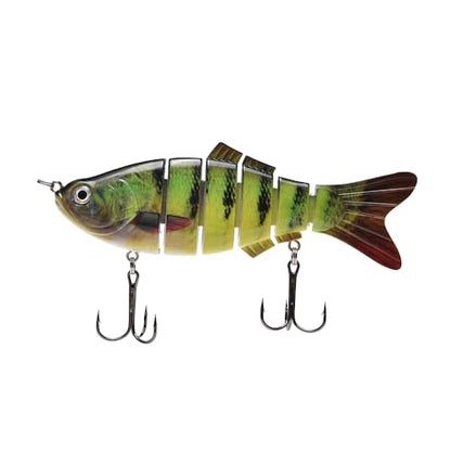 Large Multi Jointed Fishing Lures Bait,Big Giant Fishing Bass Lures,Crankbaits Swimbaits with Treble Hook - color: A7-7.87",4oz
