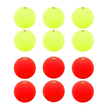 PATIKIL Fishing Bobber, Slip Foam Floats Buoy Rig Stoppers for Crappie Trout Bass Fishing - color: Red,Yellow, size: 0.9 Inch