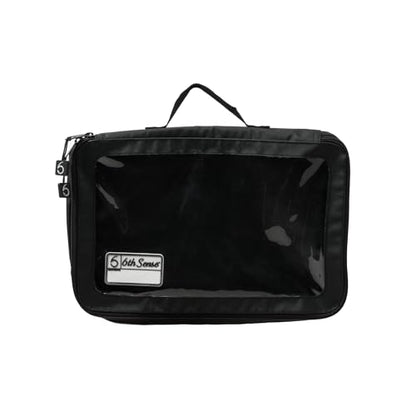 6th Sense – Bait View Fishing Tackle Bag, Clear View Soft Plastic Storage - color: Black, size: Large