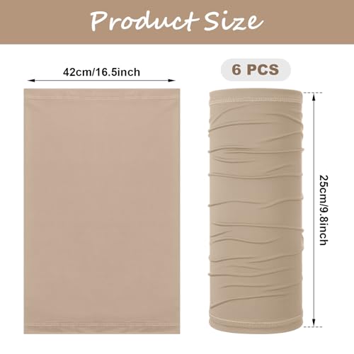 Geyoga Summer UV Protection Cooling Neck Gaiter | Sunscreen Breathable Face Scarf Bandana Mask Neck Gaiter for Outdoor Fishing Hiking Camping - color: Neutral Colors