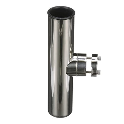 Attwood 66970-7 Stainless Steel Clamp-On Rod Holder, for Rail 7/8-Inch to 1-Inch Dia., 9 Inches Long, 1 3/4-Inch Inside Diameter