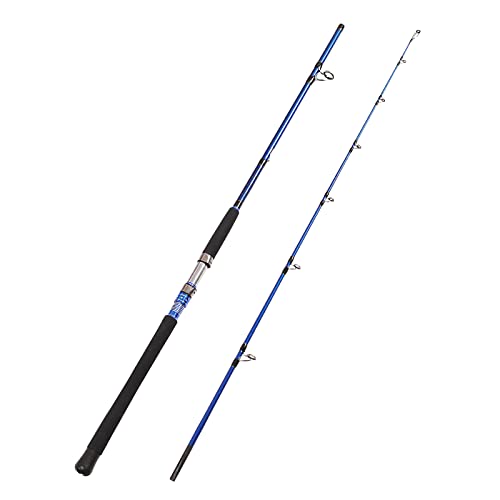 Fiblink 2-Piece Saltwater Spinning Fishing Rod Offshore Graphite Portable Fishing Rod (7 Feet) - style: 7' Medium Heavy