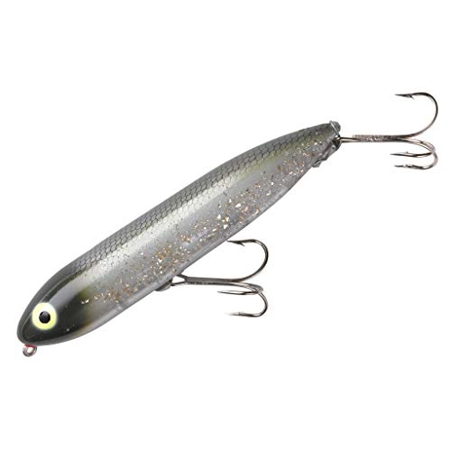 Heddon Zara Spook Topwater Fishing Lure - Legendary Walk-The-Dog Lure - color: Flitter Shad, style: Zara Spook (3/4 Oz)