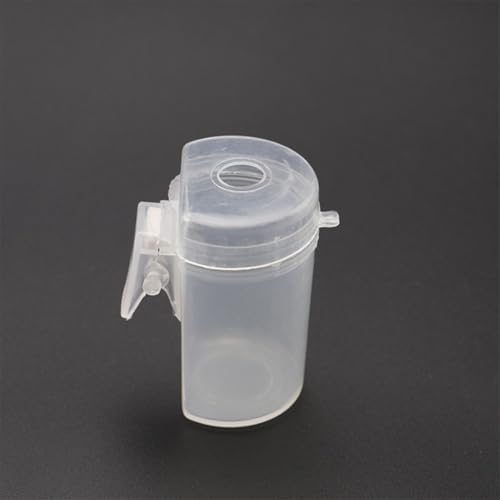 Fishing Pole Feeder Cup with Clip for Bait Delivery Plastic Pellet Pot Accessory for Carp Pole Fishing Fits Tip End to Feed Directly Over Float and Hook(M) - size: M
