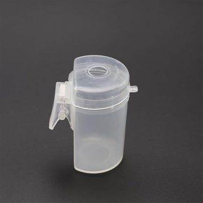 Fishing Pole Feeder Cup with Clip for Bait Delivery Plastic Pellet Pot Accessory for Carp Pole Fishing Fits Tip End to Feed Directly Over Float and Hook(M) - size: M