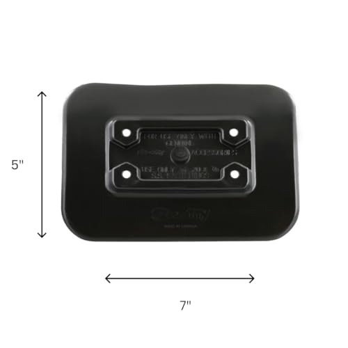 Scotty 0341-BK Glue-On Pad for Inflatable Boats, black | Includes Stainless Steel Fasteners - size: One Size