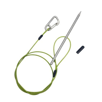 Fish Stringer Stainless Cable Fishing Needle Hook Stringer Holder for Diving Quick Handspear Stainless Steel Holder for Divin - color: 120cm