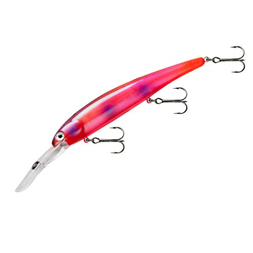Bandit Generator Multi-Species Minnow Jerkbait Glowing Fishing Lure, Fishing Accessories, Excellent for Bass and Walleye, 4 5/8", 3/4 oz, Spill