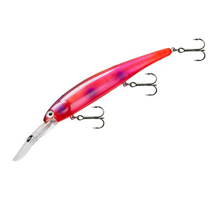 Bandit Generator Multi-Species Minnow Jerkbait Glowing Fishing Lure, Fishing Accessories, Excellent for Bass and Walleye, 4 5/8", 3/4 oz, Spill