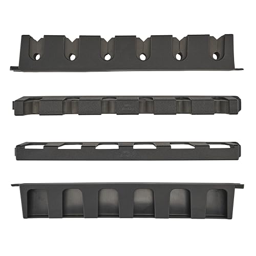 Berkley Vertical Fishing Rod Rack, Stores 6 Rods, Black, Soft Foam Grip Pads Protect Rod Finishes, Durable Construction, Easy to Mount with Common Tools - style: Vertical 6 Rod Rack (New Model)