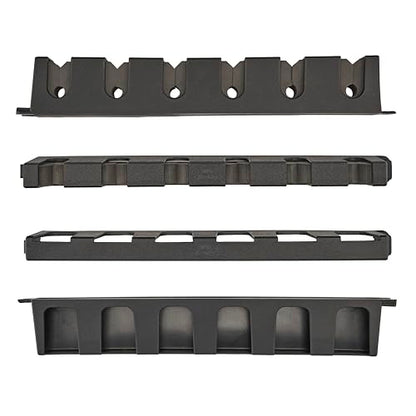 Berkley Vertical Fishing Rod Rack, Stores 6 Rods, Black, Soft Foam Grip Pads Protect Rod Finishes, Durable Construction, Easy to Mount with Common Tools - style: Vertical 6 Rod Rack (New Model)