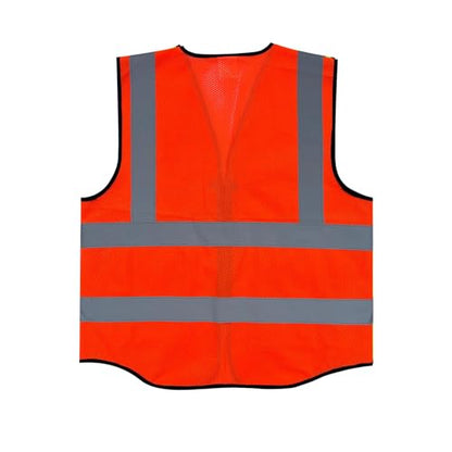 Fishing Vest - Work Vest for Men V Neck Zip Up Lightweight Breathable Sleeveless Utility Jackets Mesh Outwear Vests 2026 - color: 04# Orange